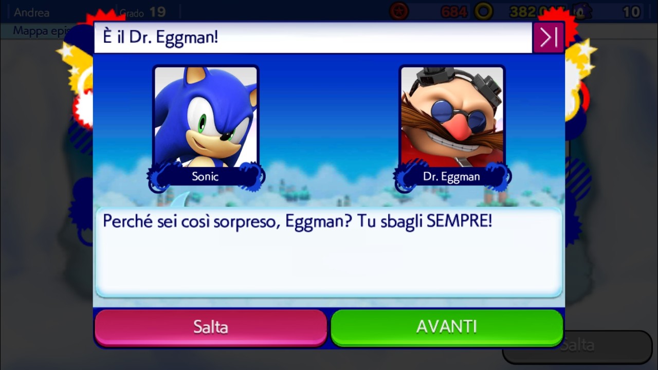 Sonic Runners Parte 19 Episodio 16: L'esperimento segreto del Dr. Eggman 2