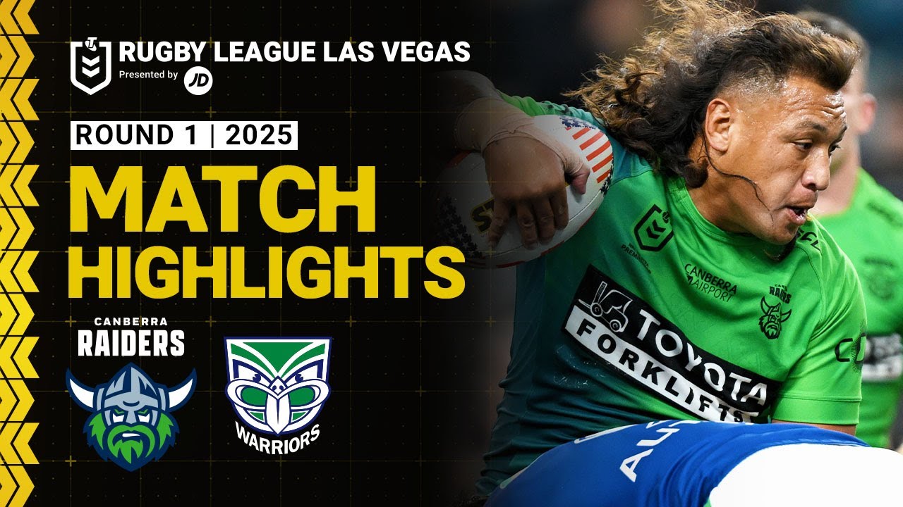 NRL Highlights | NRL Match Highlights 2025 | Raiders v Warriors | Round 1, 2025