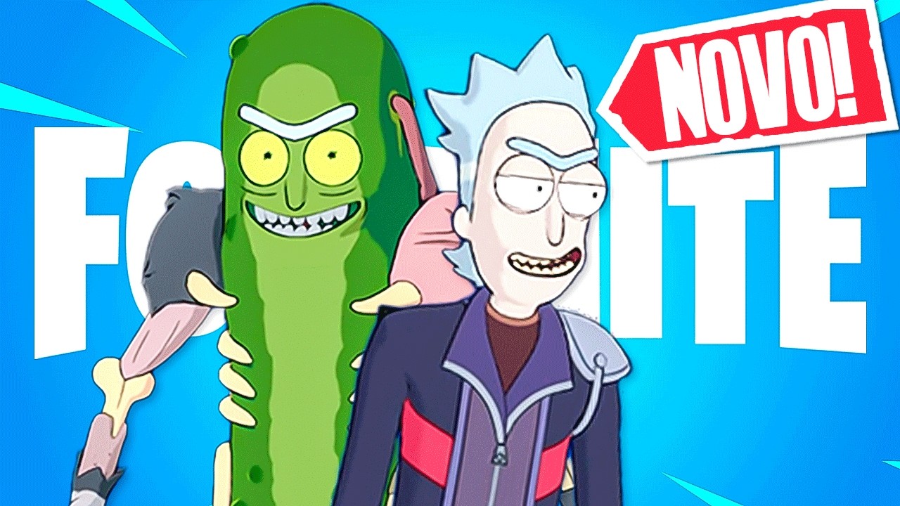 As NOVAS SKINS de RICK AND MORTY no FORTNITE