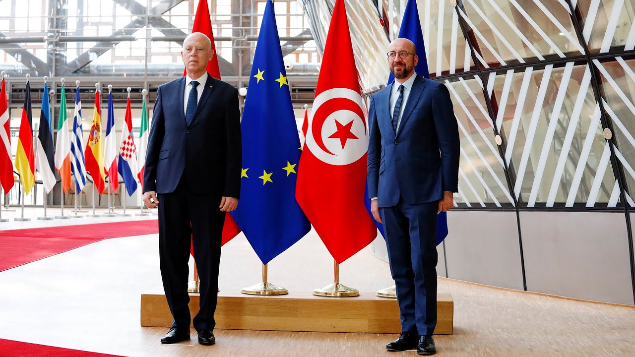 President Charles Michel receives in EU Council the President of Tunisia Kais Saied