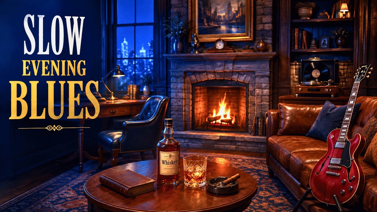 Evening Blues Lounge | Chill Instrumental for Late Night Focus