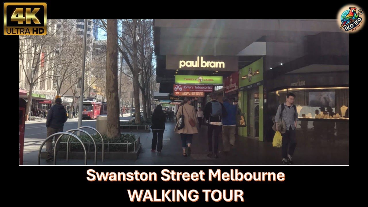 🟡 MELBOURNE SWANSTON STREET - Victoria - Australia - 4K Walking Tour