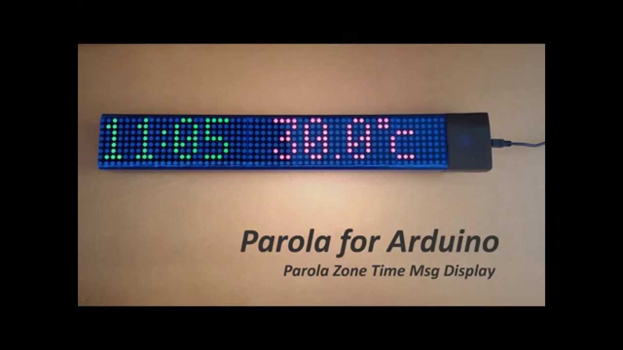 Arduino based Parola Zone Time Msg Display - jolliFactory