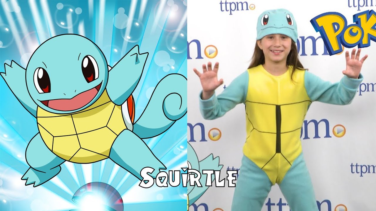 Pokemon Characters in Real Life | Bulbasaur, Squirtle, Charmander & Evolution