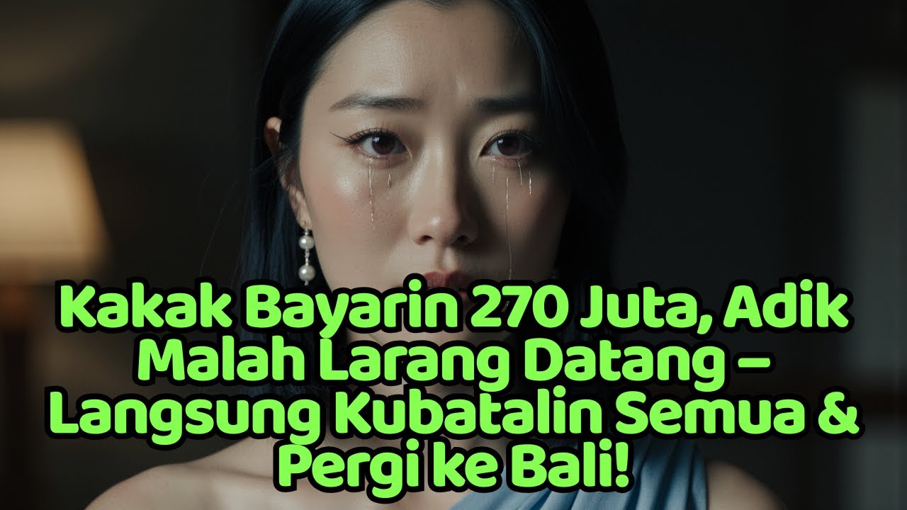 Kakak Bayarin 270 Juta, Adik Malah Larang Datang – Langsung Kubatalin Semua & Pergi ke Bali!