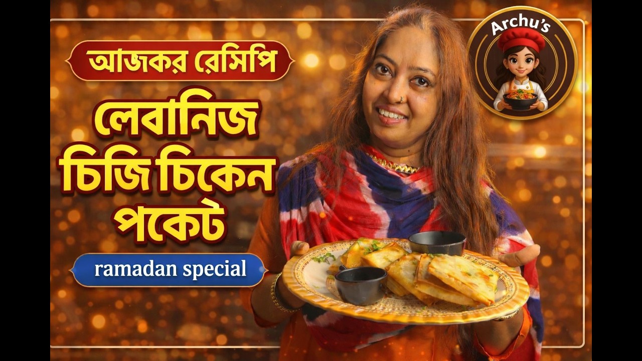 Ramadan Special Lebanese Cheesy Chicken Pocket 🧀 | Crispy Chicken Pocket | Easy Iftar Snack 