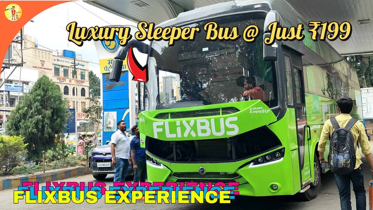 😲வெறும் ₹199 ரூபாய்க்கு Luxury Sleeper Bus 😲😮ஆ? Bangalore to Salem Flixbus Experience Tamil