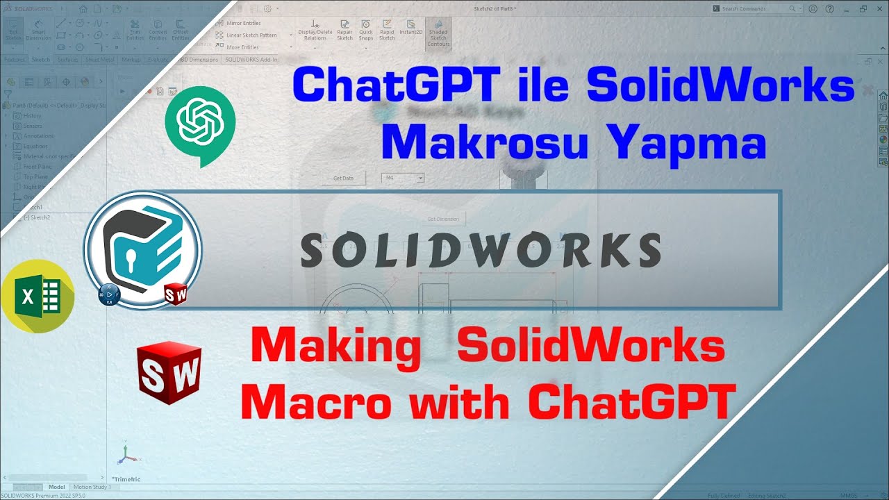 SOLIDWORKS - Making SolidWorks Makro with ChatGPT ⌨️| Advanced