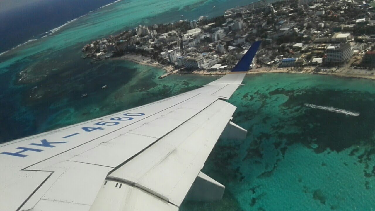 Hermoso Despegue en San Andres Islas - Embraer 190 de AeroRepublica.