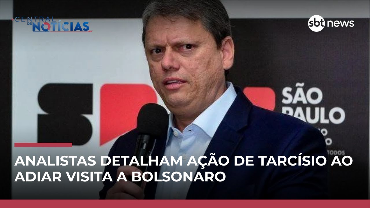 Tarcísio adiar visita a Bolsonaro pode ter algum viés político? veja análise | #CentraldeNotícias