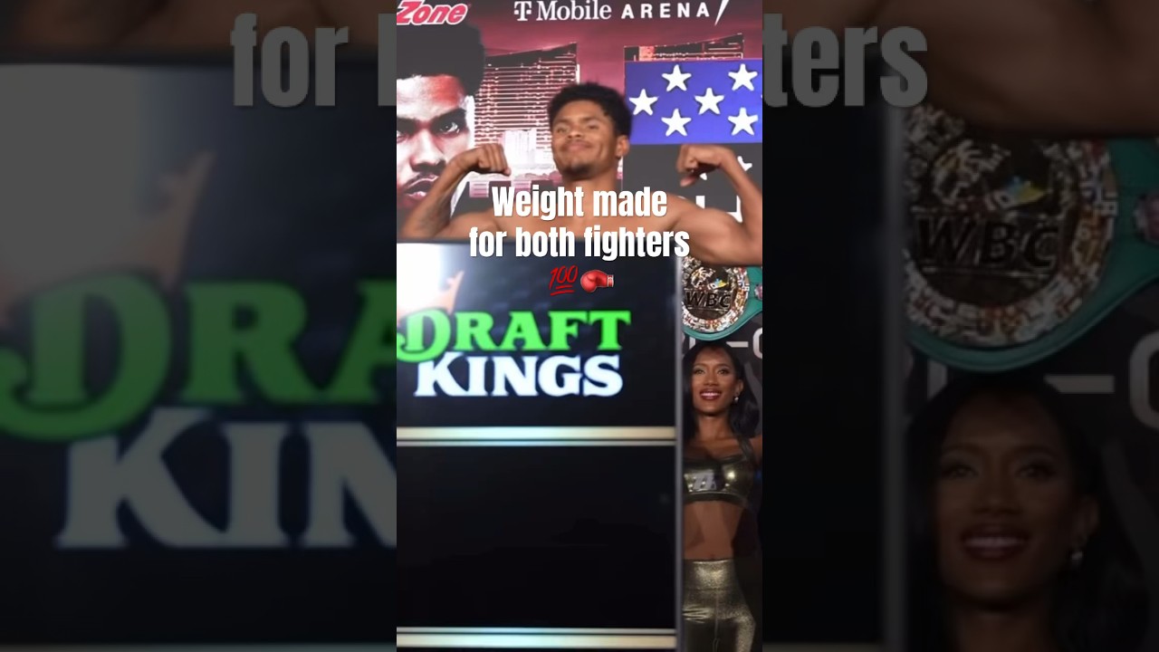 Both fighters on weight #shakurstevenson #edwindelossantos #toprank #boxing #espn