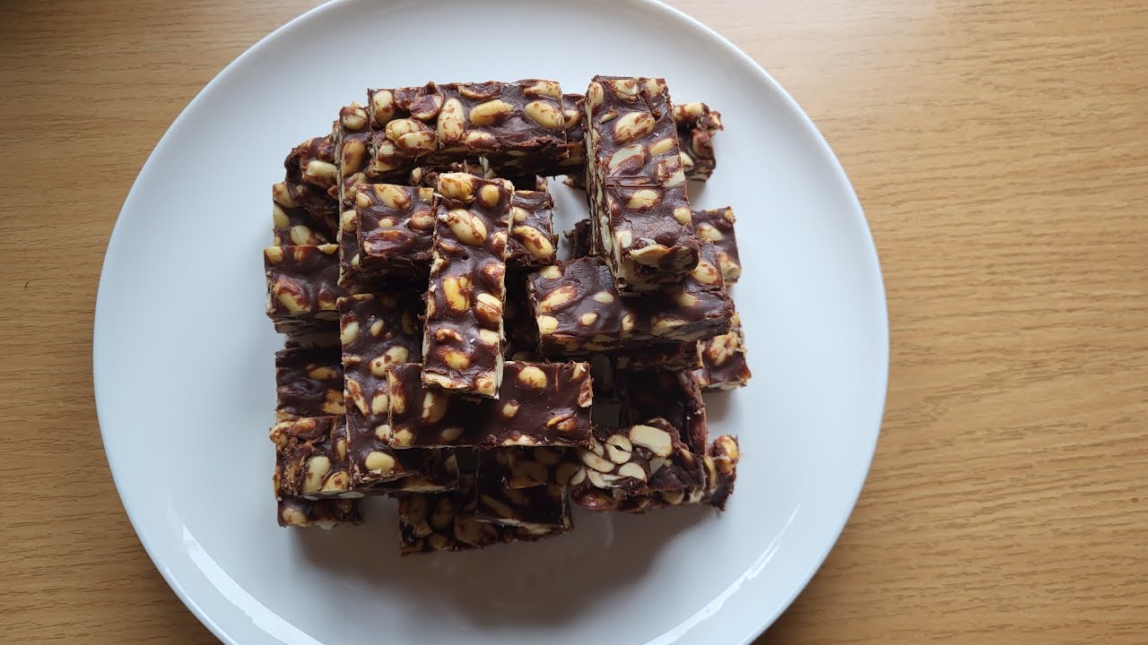 Erdnuss - Riegel ohne Zucker, ein schnelles und einfaches Rezept