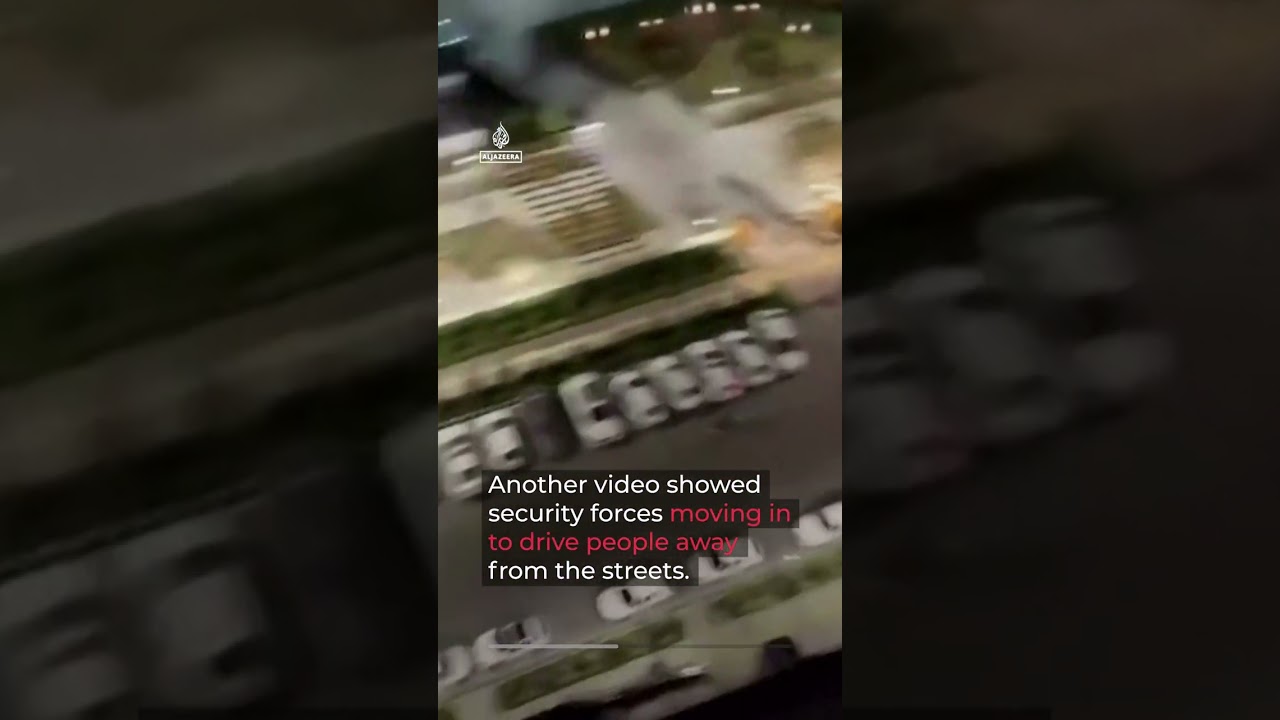 Gunshots disperse crowd during Persian New Year festivities in Tehran | AJ #shorts
