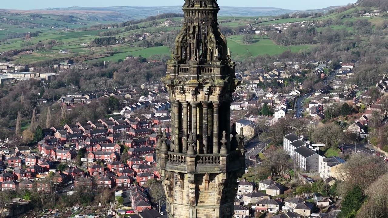 Wainhouse tower Halifax Drone video 2026