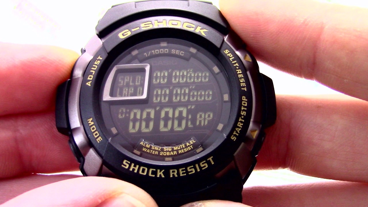 Часы Casio G-SHOCK G-7710-1E [G-7710-1ER] - Инструкция, как настроить от PresidentWatches.Ru