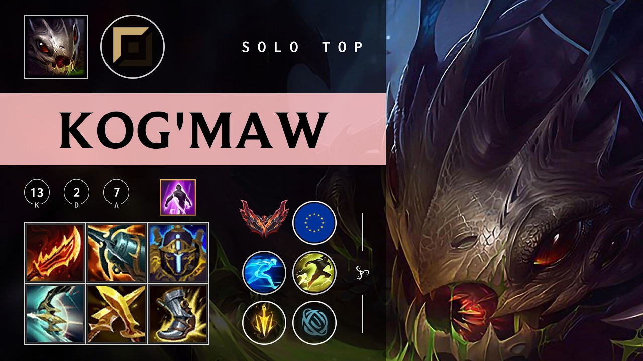 Kog'Maw Top vs Irelia - EUW Grandmaster Patch 26.03