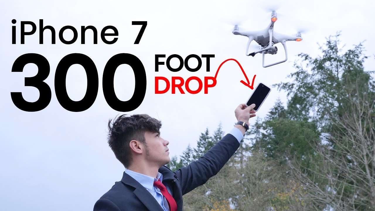 iPhone 7 Case Drop Test From 300 FEET With Drone!