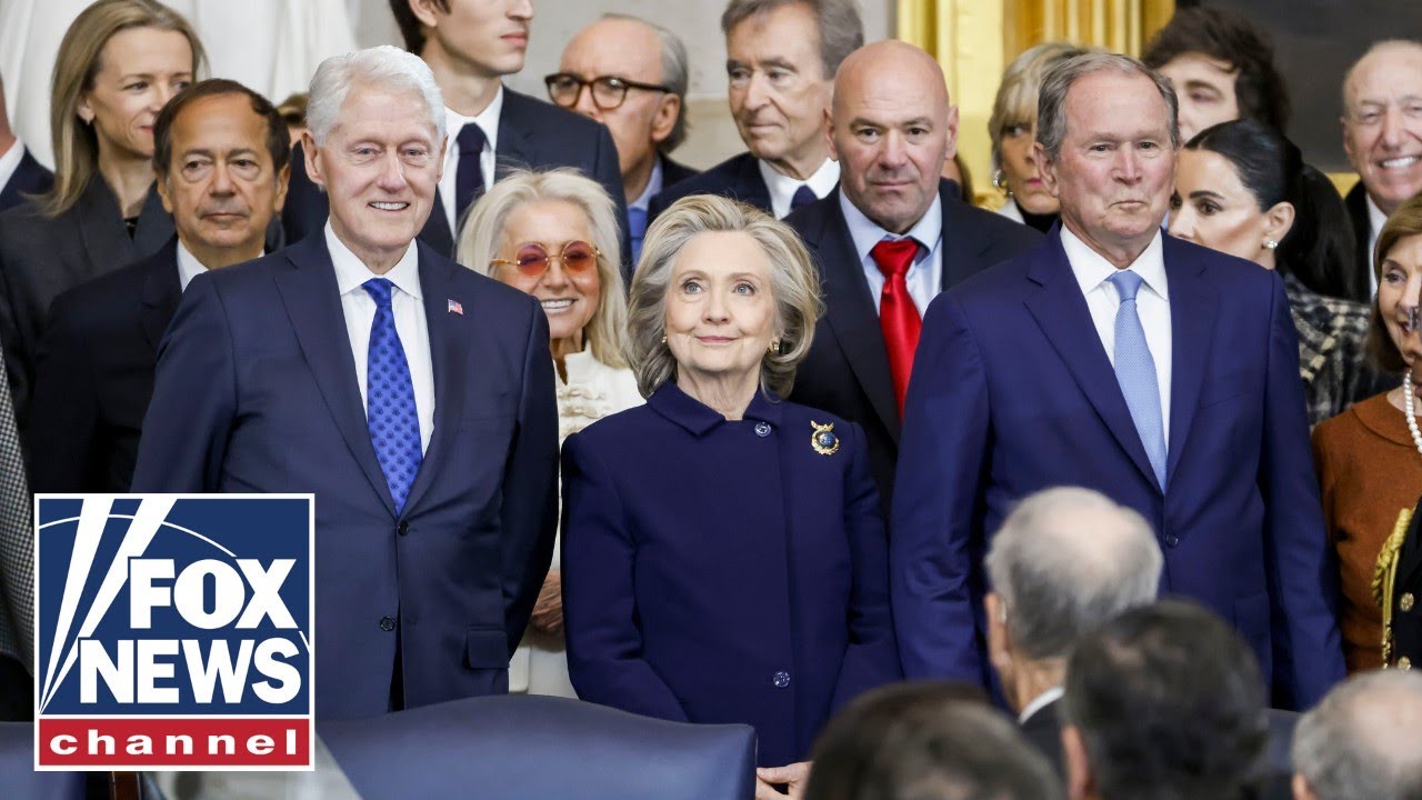 Obama, Clinton, Bush enter inauguration ceremony ahead of Biden, Trump