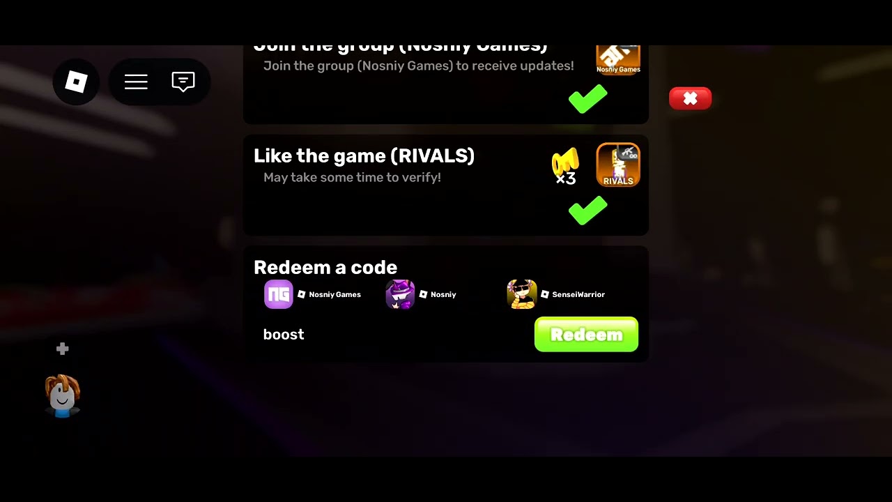 Rivals codes