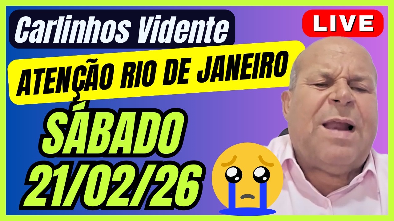 CARLINHOS VIDENTE LIVE  PREVISÕES SÁBADO 21/02/26 🙏🇧🇷 #carlinhosvidente #previsões