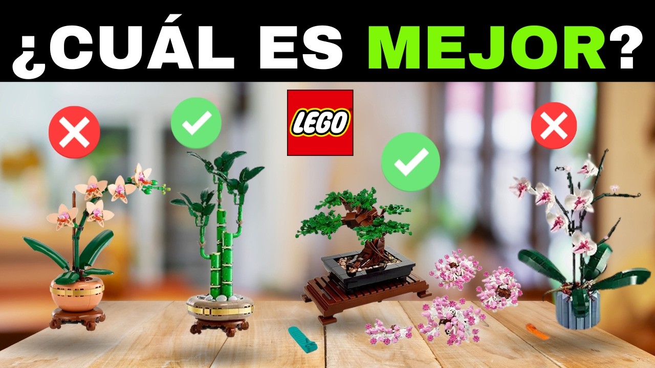 ✅ 10 Mejores Flores LEGO Botanical para Adultos [2026]🌸Orquídea, Bonsái, Bambú, Flor de Cerezo Rosa
