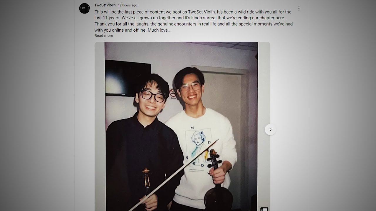 TwoSet Violin QUIT after 11 YEARS...