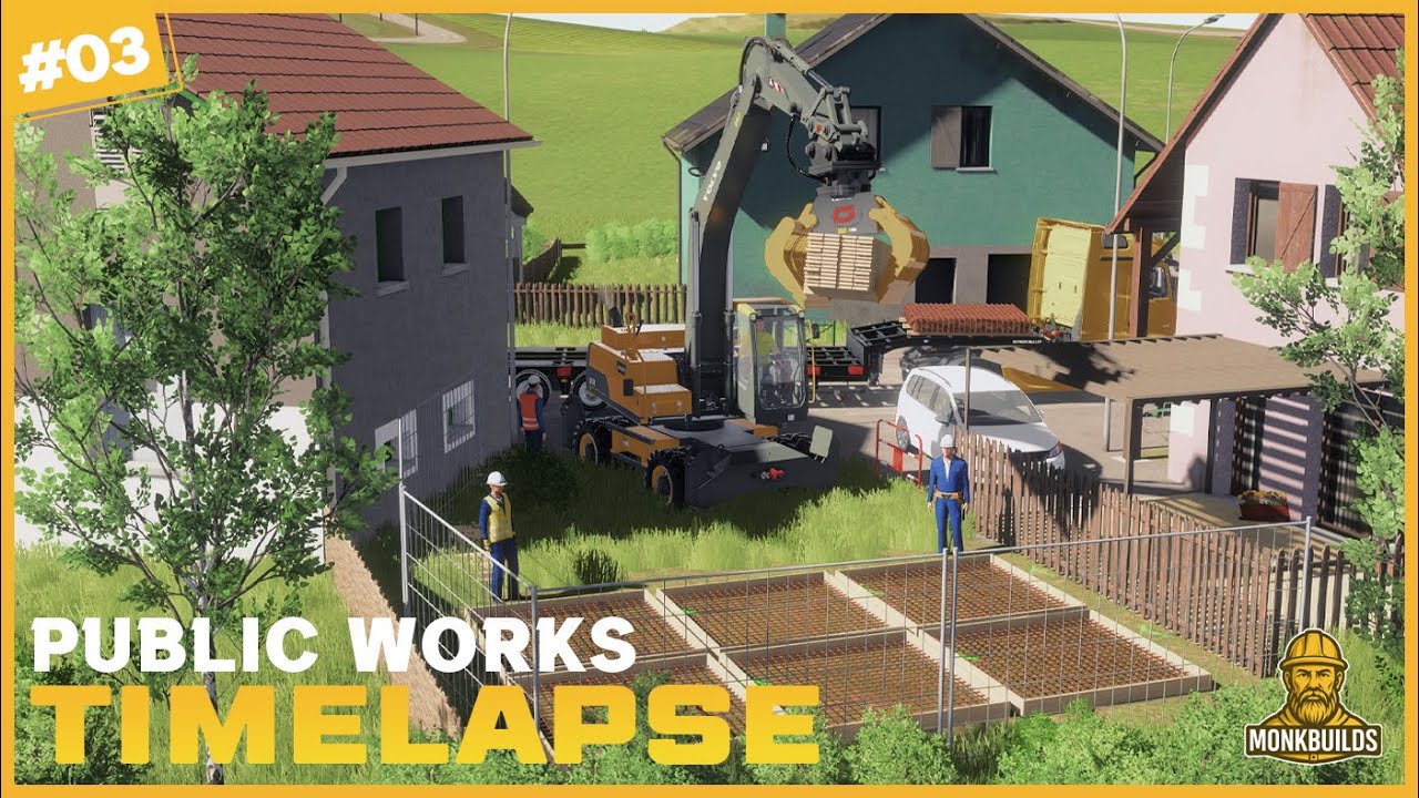 🚧 Поставка материалов для укрепления фундамента | FS25 Carte de France Public Works