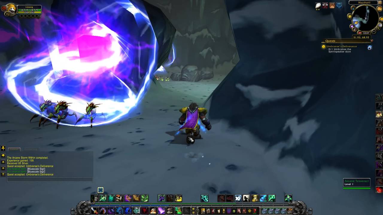 Umbranse's Deliverance Quest ID 28842 Playthrough Winterspring