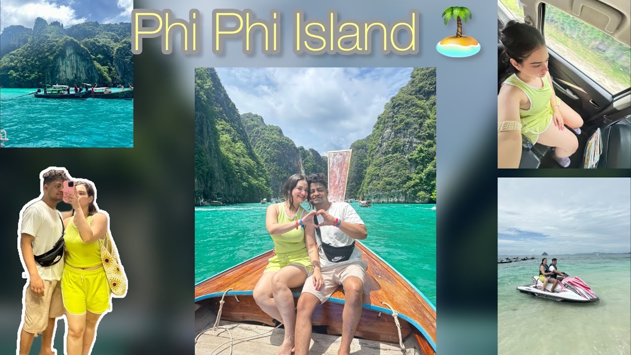 Phuket Day-02 || Phi Phi Island 🏝️ || 7 island tour || Couple in Thailand 🇹🇭 