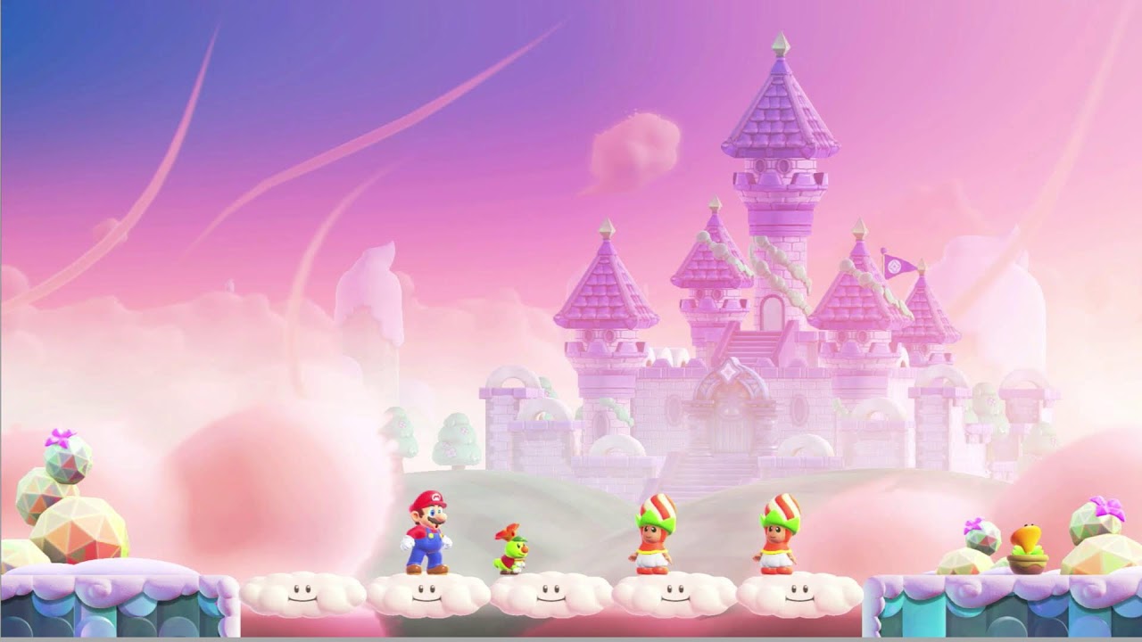 Super Mario Bros. Wonder Fluff-Puff Peaks Palace
