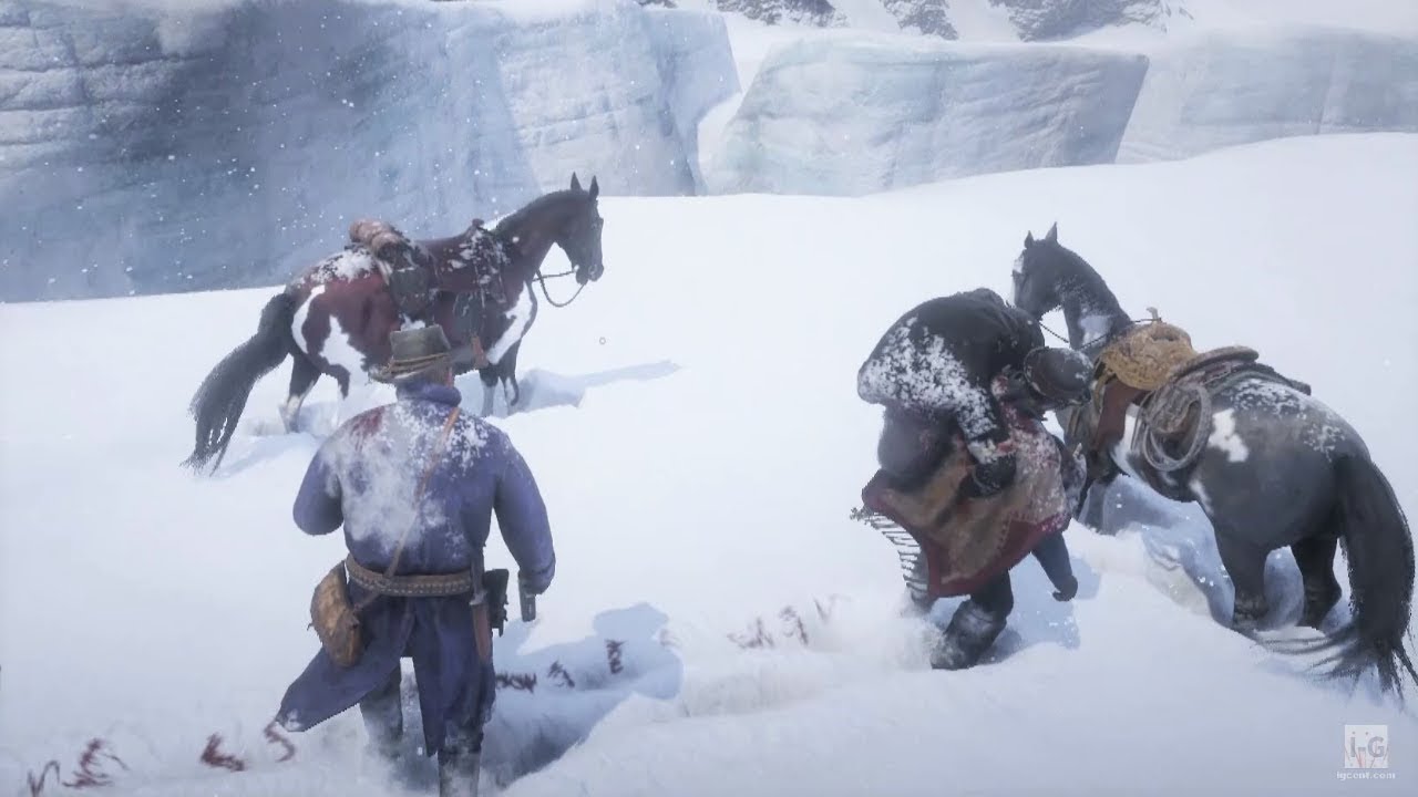 Rescue Mission in the Mountains - Wolves Attack - Red Dead Redemption 2