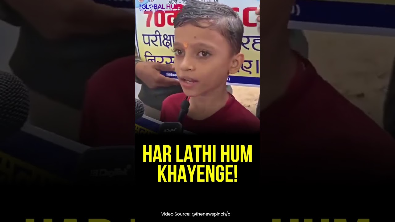 Lathi Or #jail We Won't #backdown 💥 6-Year-Old #aditya Demands #resignation In #patnaprotest 🚨