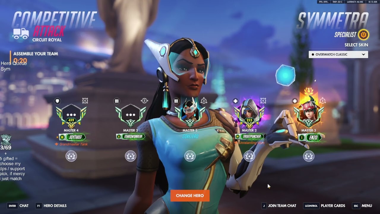 SYM PERKS🔥IDDQD SYMMETRA OVERWATCH 1 СЕЗОН ГЕЙМПЛЕЙ