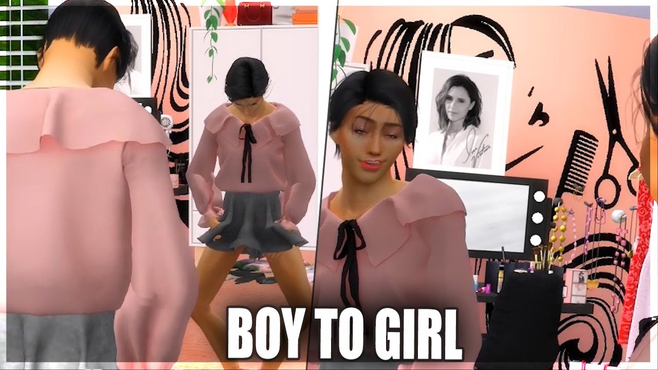 Transformation Boy Into A Girl | Transform To Be Her👧🏻| Sims4story