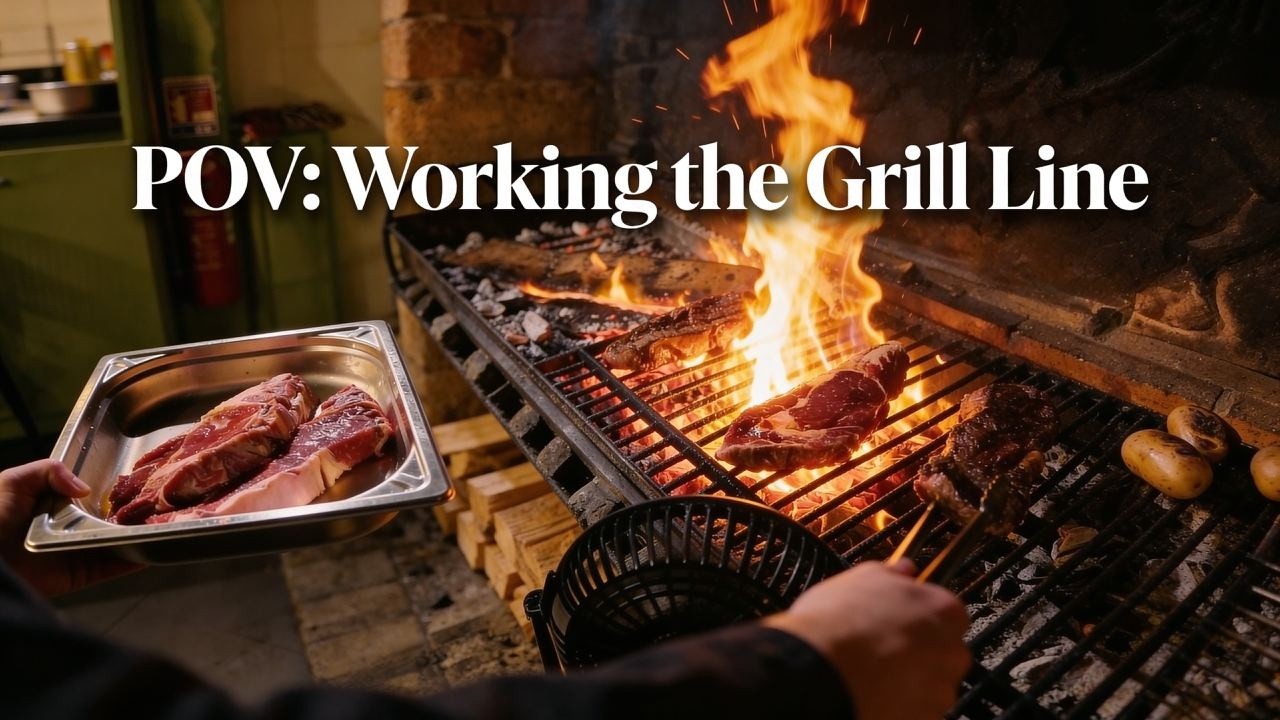 POV: Dinner Rush at the Grill 🔥 Cooking Steaks in a Real Steakhouse Kitchen