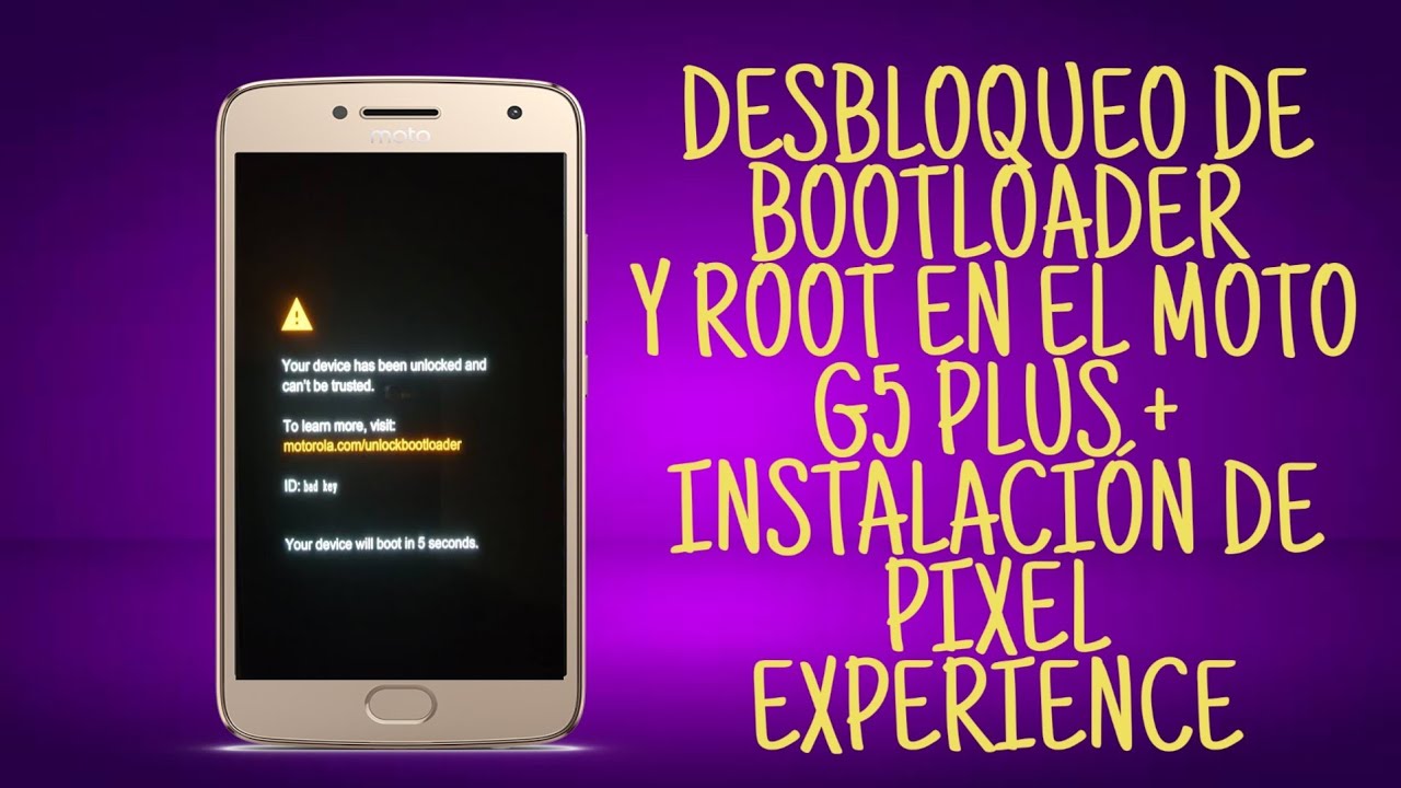 DESBLOQUEO DE BOOTLOADER Y ROOT, MAS INSTALACI&Oacute;N DE PIXEL EXPERIENCE EN EL MOTO G5 PLUS (ESPA&Ntilde;OL MX)