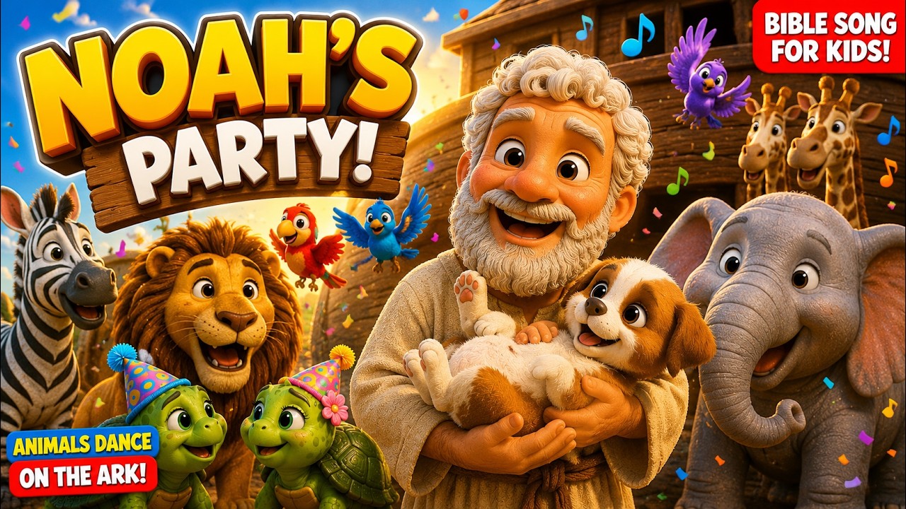 Noah&rsquo;s Party 🛳️ | Cute Noah&rsquo;s Ark Animal Dance Song | Christian Youth Music Project
