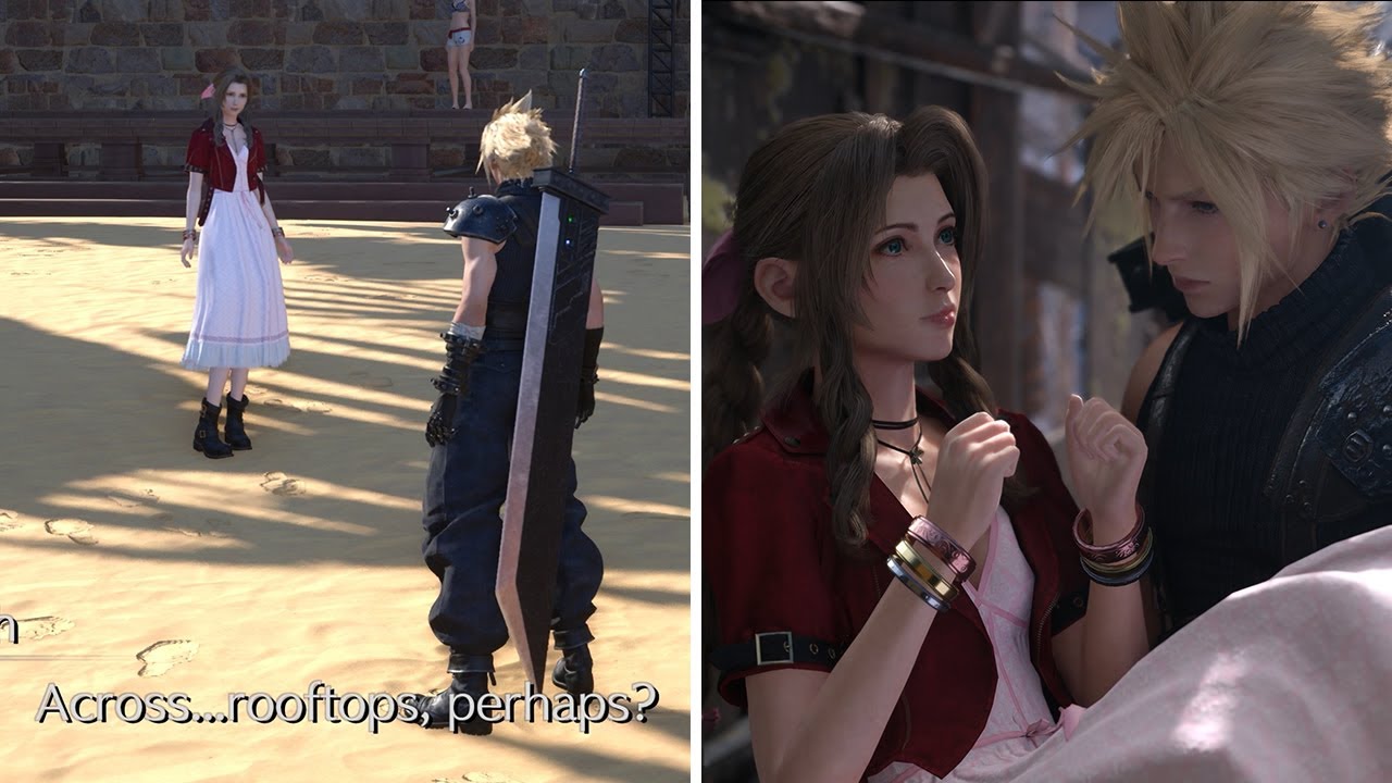 Cloud & Aerith Rooftops Callback | Final Fantasy 7 Remake/Rebirth