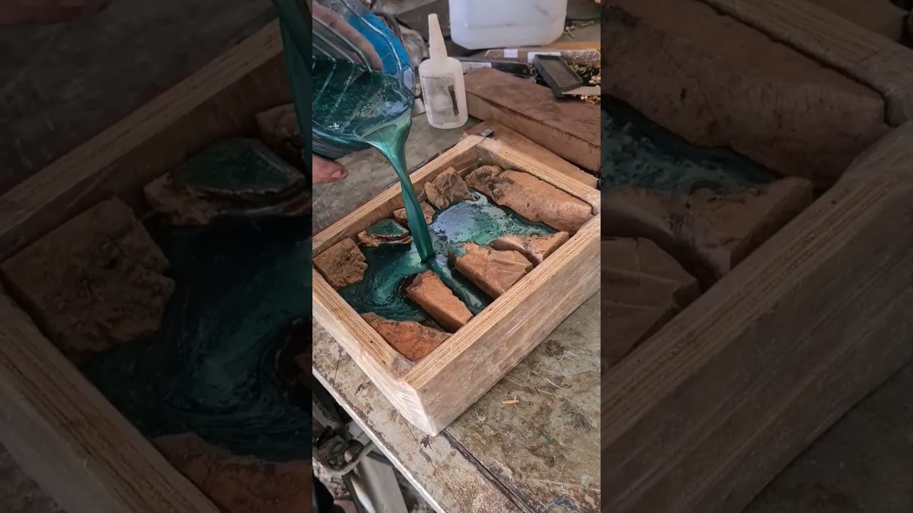 trabalho com resina ep&oacute;xi