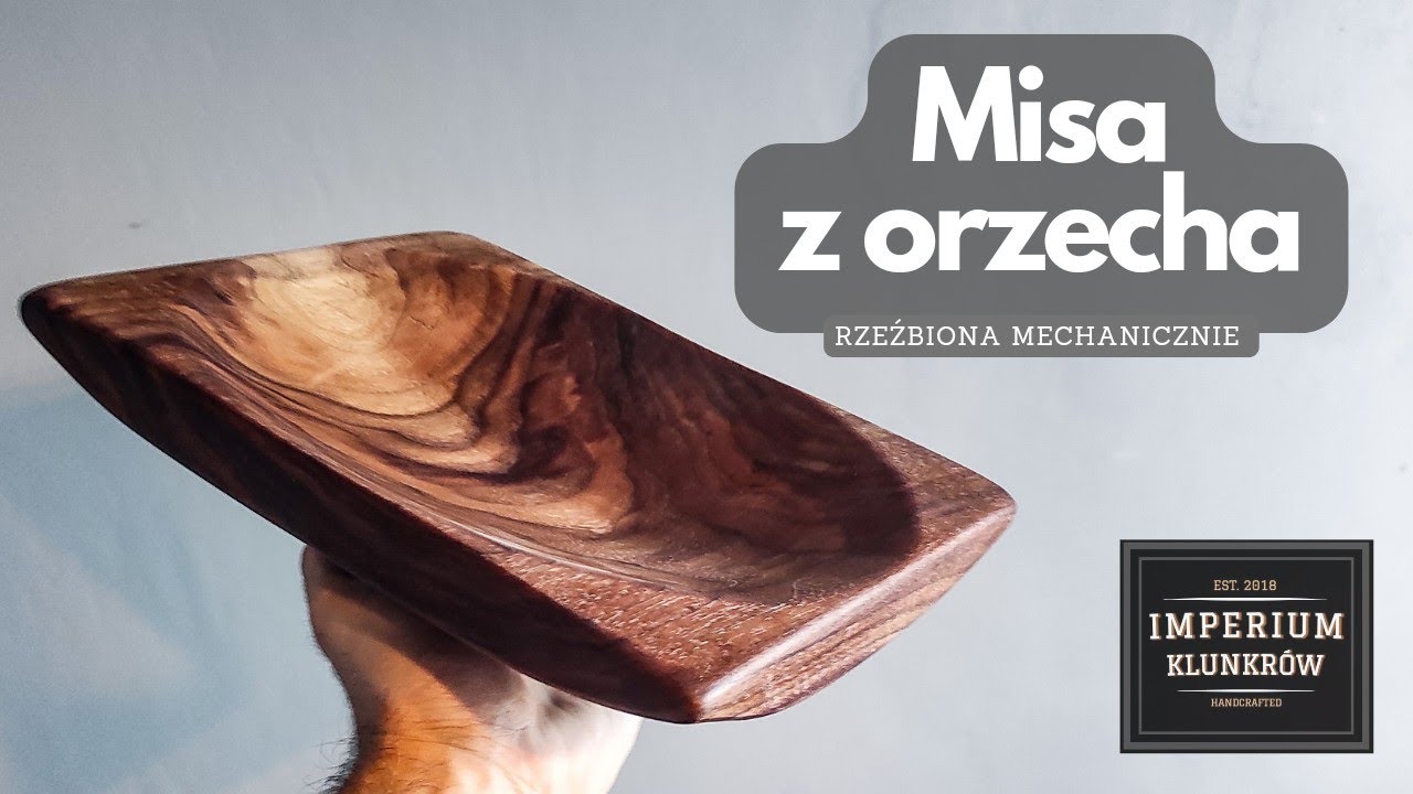 Drewniana miska rzeźbiona szlifierką kątową - krok po kroku!
