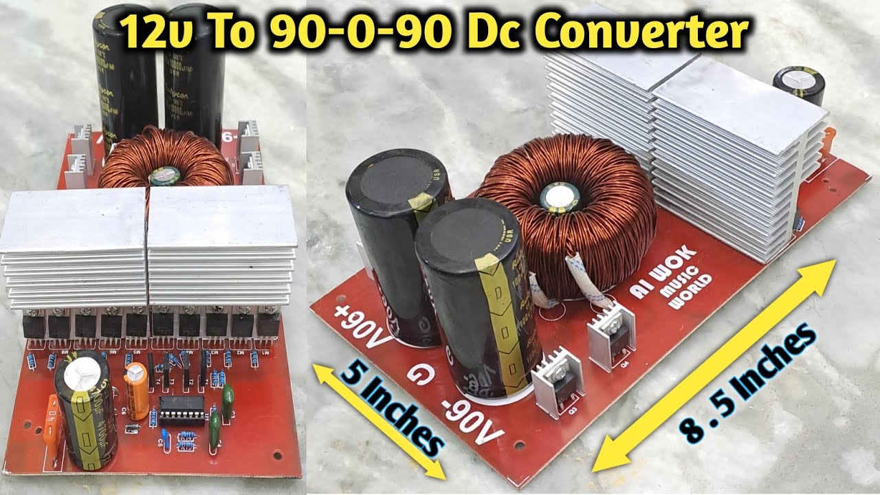 Ai wok 12v To 90-0-90 Dc to Dc Converter 20ampere #aiwok #coolboy_ni #tractoramplifier