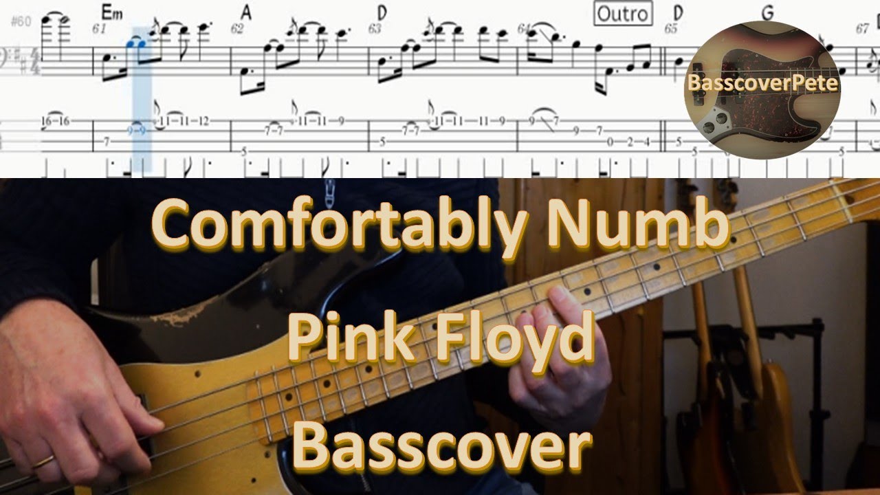 Pink Floyd - Comfortably Numb. Bass Cover Tabs Score (standard notation) Chords Transcription