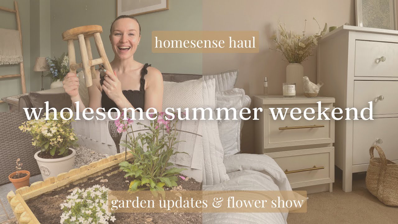 WEEKEND VLOG | homesense haul, garden tour & blenheim flower show