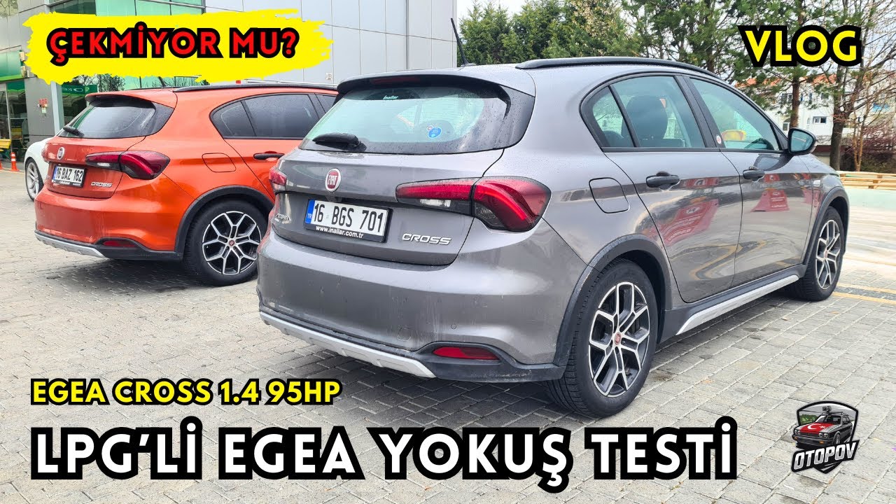 Fiat Egea Cross 1.4 Yokuş Testi! | LPG Tüketimi Ne Kadar? | Bayram Dönüşü Vlog | 4K