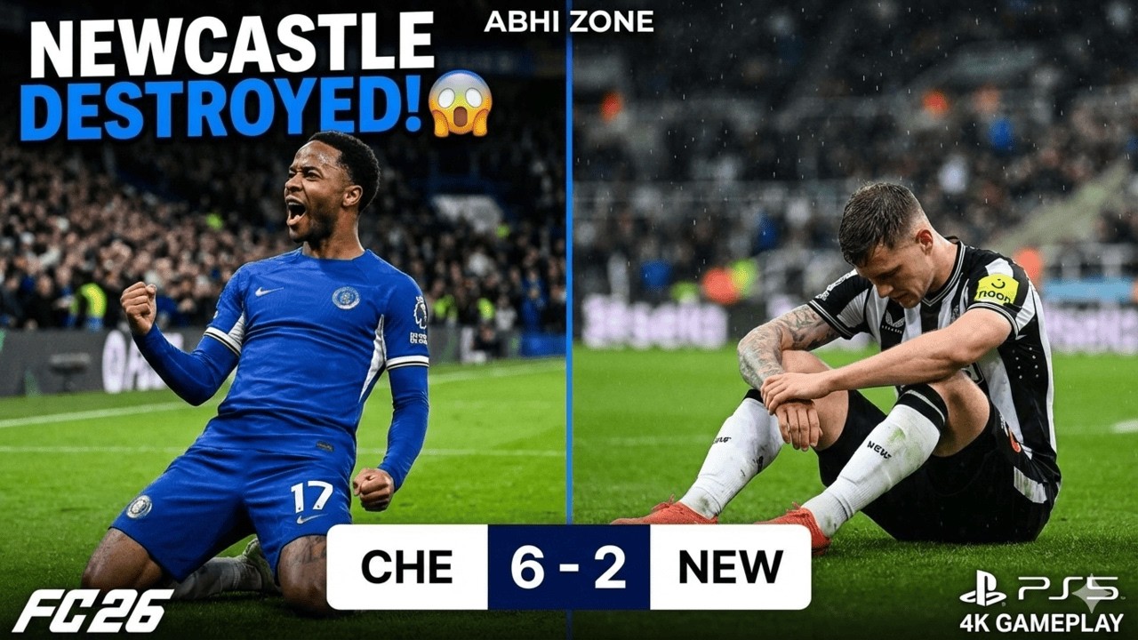 I Scored 6 GOALS with Chelsea! 🔥 Chelsea vs Newcastle | FC 26 #abhizone