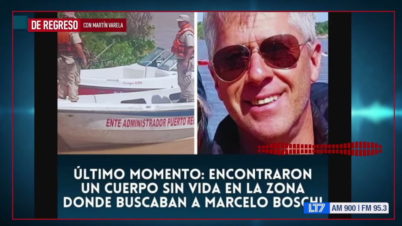 Hallaron sin vida al empresario Marcelo Boschi tras intensa búsqueda en el río