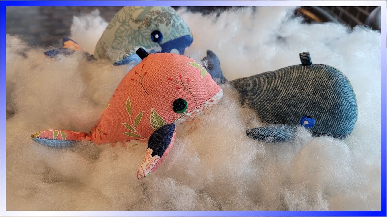 [ DIY ] 작은 천 4장의 마법 🐋❤️ Cute whale doll made of four small pieces of cloth 🐋❤️ #handmade