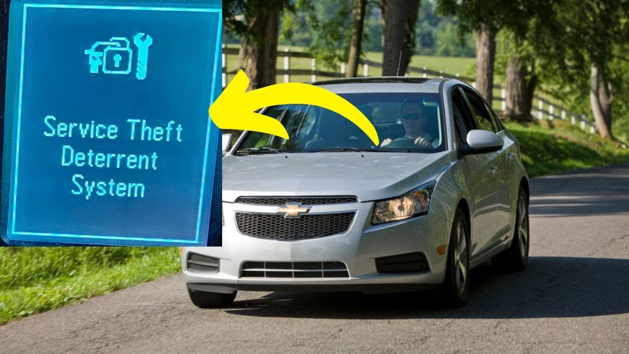 Предупреждение &laquo;Обслуживание противоугонной системы&raquo; на Chevrolet Cruze