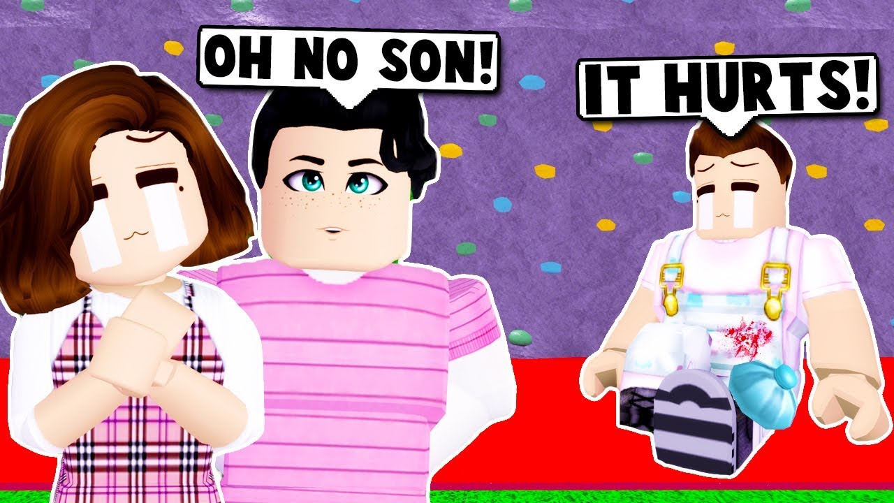 MY SON BROKE HIS LEG ROCK CLIMBING ON BLOXBURG! (Roblox)