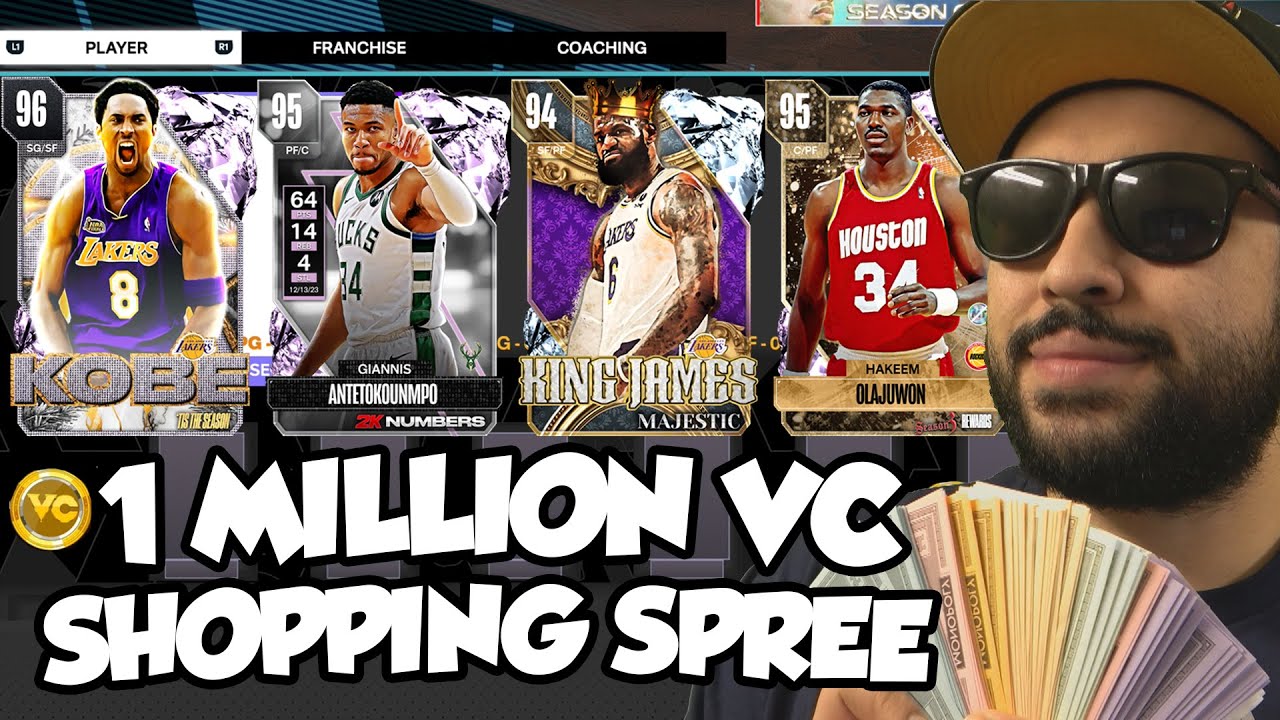 I Bought Every Card in 2K to Build the Best Team! 1 Million VC Shopping Spree NBA 2K24 MyTeam